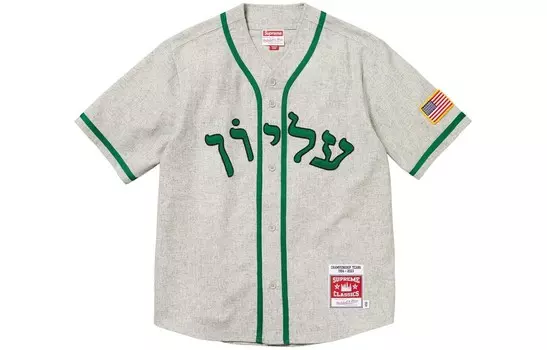 Коллекция осень/зима FW23, бейсбольная куртка унисекс Supreme, серый/серый