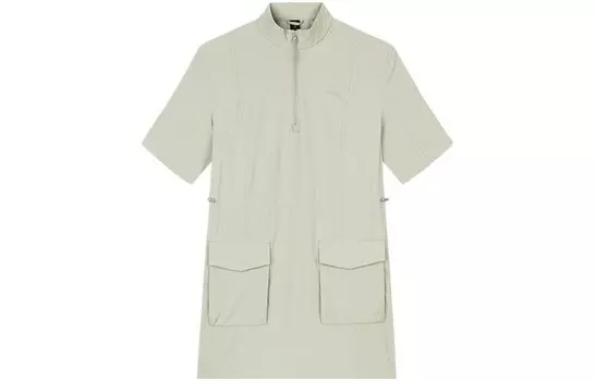 Коллекция Outdoor, платье с короткими рукавами, женское, дымчато-пепельного цвета Anta