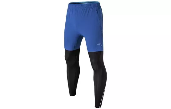 Коллекция Running Knit Sweatpants Men Blue Anta, синий