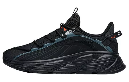 Коллекция Running Кроссовки мужские Low-top Черный/серый Оттенок зеленого Anta