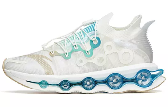 Коллекция Running Кроссовки мужские с низким верхом Ivory White/Silver/Youth Green Anta
