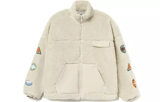 Коллекция спортивной моды, бархатная куртка цвета экрю для женщин LINING, Ecru