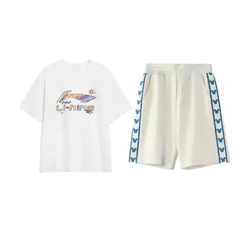 Коллекция спортивной моды LiNing, повседневная спортивная одежда унисекс, белый цвет
