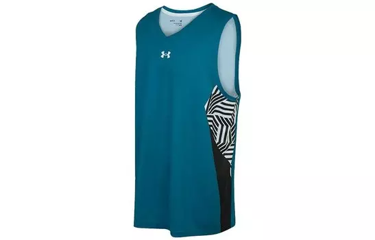 Коллекция Sports Life Баскетбольная майка мужская Orbit Green/Ash Grey/Ash Gray Under Armour, зеленый/серый