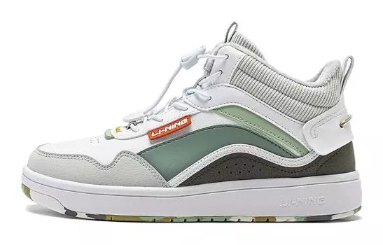 Коллекция Sports Life Kids Кроссовки для скейтбординга Kids Low-top Standard White / Ethereal Grey / Army Sail Green Lining Young, зеленый