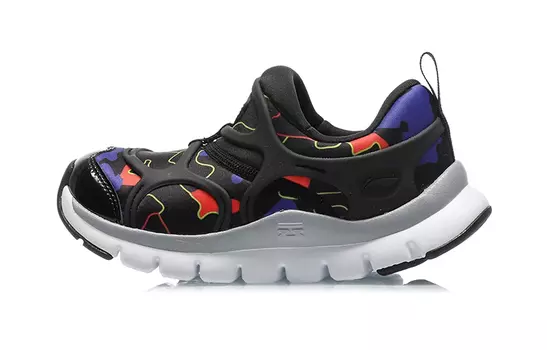 Коллекция Sports Life Kids Кроссовки PS Low-top Standard Черный/сочный зеленый/яркий фиолетово-синий Lining Young