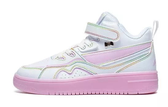 Коллекция Sports Life Kids Скейтбординг Кроссовки GS High-top Белый/пудровый Lining Young