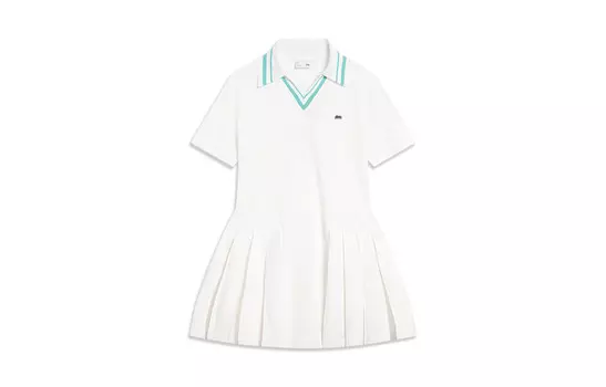 Коллекция Sports Life, платье с короткими рукавами, женское, белое Lining