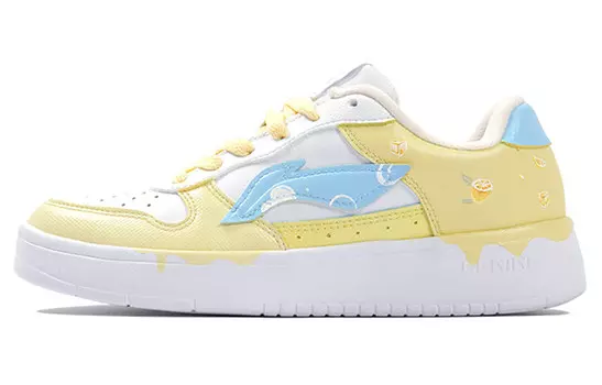 Коллекция Sports Life Скейтбординг Кроссовки Мужские Низкие Желтые/Синие Lining