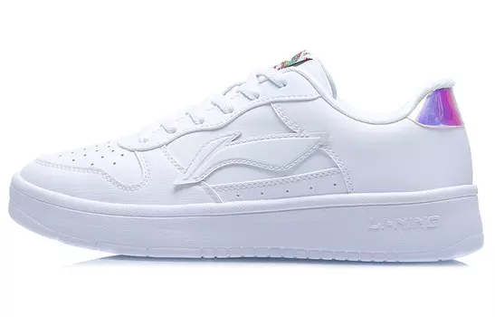 Коллекция Sports Life Скейтбординг Кроссовки женские низкие белые/красные Lining