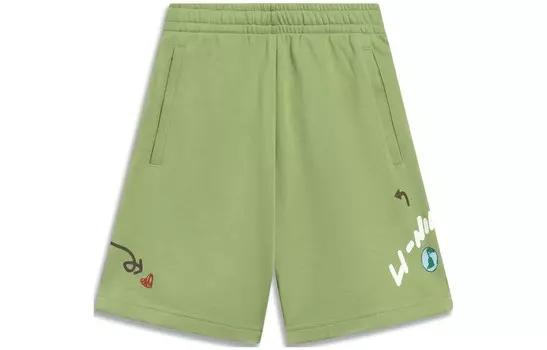 Коллекция Sports Life Спортивные шорты женские зеленые Lining