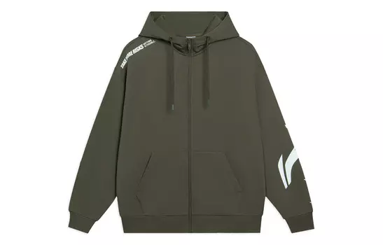 Коллекция Sports Life Толстовка унисекс Оливковый Lining, оливково-зеленый