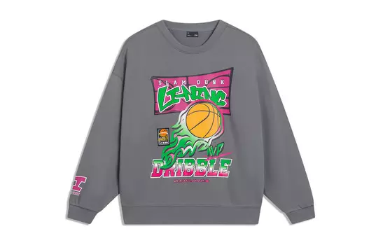 Коллекция Sports Life Толстовка унисекс свинцово-серая Lining, серый