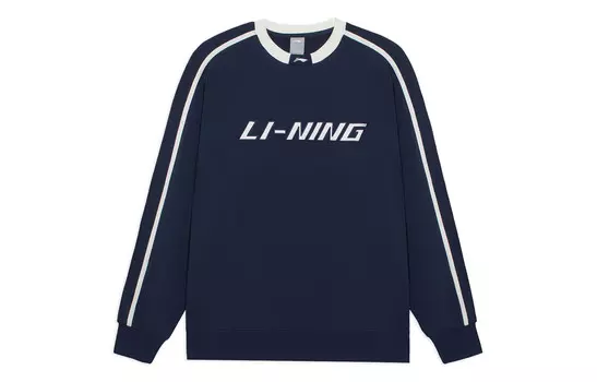 Коллекция Sports Life Толстовка унисекс темно-синяя Lining, темно-синий