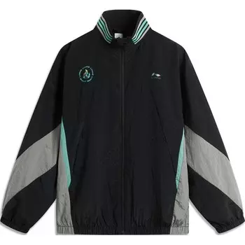 Коллекция Sports Life Тренчкот унисекс черный белый логотип Lining