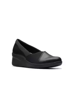 Коллекция Suttyn Walk Туфли на устойчивом каблуке с амортизацией Clarks, черный