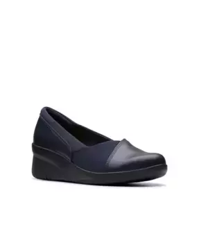 Коллекция Suttyn Walk Туфли на устойчивом каблуке с амортизацией Clarks, синий
