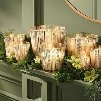 Коллекция свечей NEST Birchwood Pine NEST New York, золотой