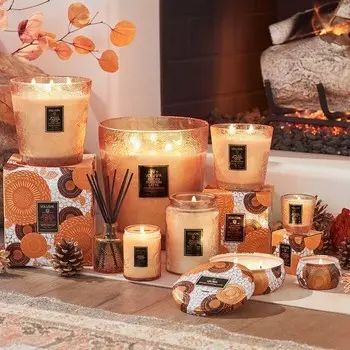 Коллекция свечей Voluspa Spiced Pumpkin Latte Candle, оранжевый