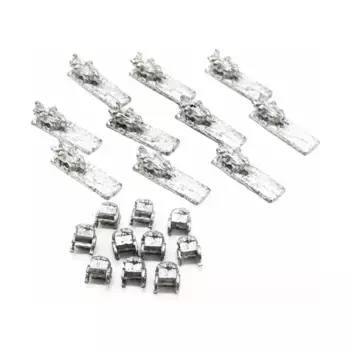 Коллекция тележек для быка 6 мм № 2, Miscellaneous Historical Miniatures - Loose Miniatures (6mm) (Unidentifiable Manufacturer)