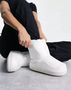 Коллекция Truffle – Утепленные зимние сапоги кремового цвета Truffle Collection