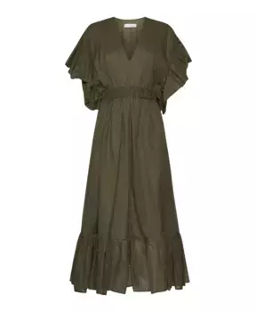 Коллекция военных платьев длинная Kaos, зеленый