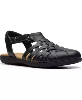 Коллекция Женские сандалии Elizabelle Mia на липучке Clarks, черный
