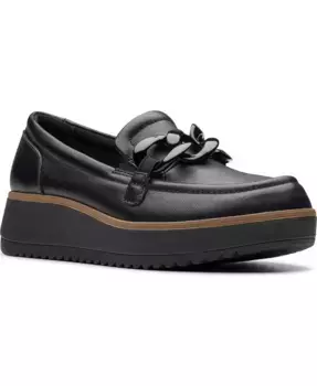 Коллекция Zylah May Лоферы на низком каблуке Clarks, черный