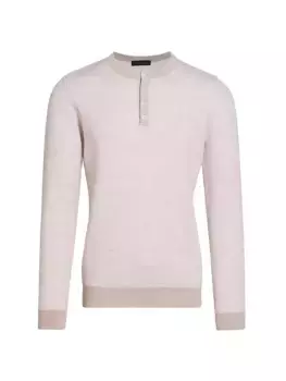 КОЛЛЕКЦИЯ Birdseye Wool Henley Saks Fifth Avenue, цвет cream