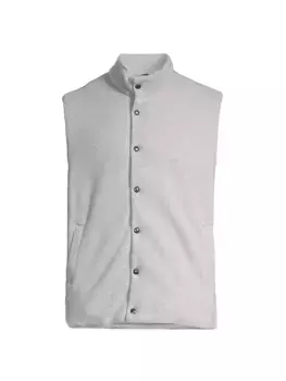 КОЛЛЕКЦИЯ Двусторонний шерстяной жилет Saks Fifth Avenue, серый