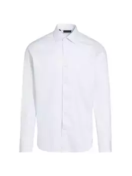 КОЛЛЕКЦИЯ Хлопковая рубашка на пуговицах спереди Saks Fifth Avenue, цвет baltic sea