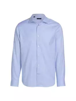 КОЛЛЕКЦИЯ Хлопковая рубашка на пуговицах спереди Saks Fifth Avenue, цвет blue glass