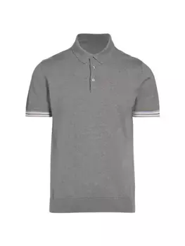 КОЛЛЕКЦИЯ Контрастная рубашка-поло Saks Fifth Avenue, цвет gull