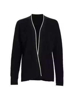 КОЛЛЕКЦИЯ Открытый кардиган рельефной вязки Saks Fifth Avenue, черный