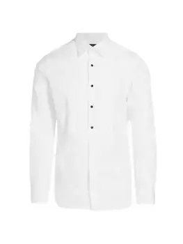 КОЛЛЕКЦИЯ Рубашка-смокинг с нагрудником Saks Fifth Avenue, белый