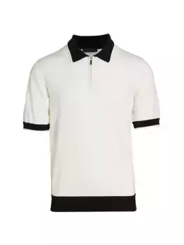 КОЛЛЕКЦИЯ Шерстяная рубашка-поло Saks Fifth Avenue, белый