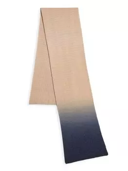 КОЛЛЕКЦИЯ Вязаный шарф с омбре Saks Fifth Avenue, голубой