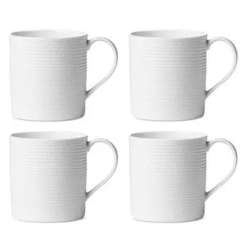 Коллективные белые кружки Lenox LX, набор из 4 шт, белый