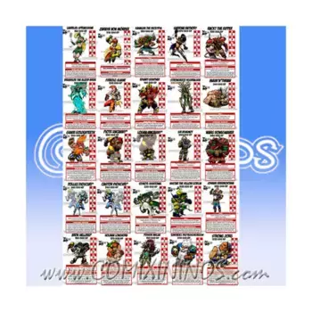 Колода ламинированных карточек звездных игроков (1–25), Fantasy Football Miniatures - Accessories (28mm)