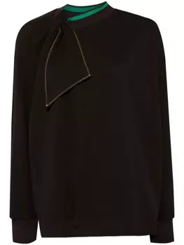 Kolor джемпер с узлом, коричневый