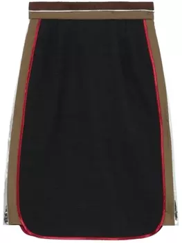 Kolor мини-юбка со вставками, серый