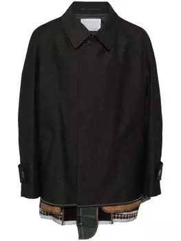 Kolor многослойный пиджак из шерсти, серый