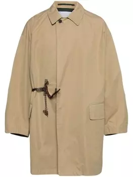 Kolor пальто с ремешками, коричневый