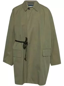 Kolor пальто с ремешками, зеленый