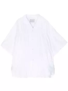 Kolor поплиновая рубашка со сборками, белый