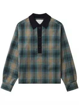 Kolor рубашка-поло с клетчатым принтом, синий