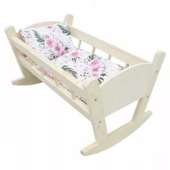 Колялка Натуральная Деревянная + Садовая Подкладка Drewniane Wyroby