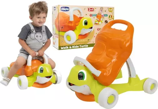 Коляска Chicco Eco+ Ride On Ride 2 в 1 Turtle Walk & Ride 9–36 м
