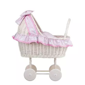 Коляска Для Куклы Lulu Wicker Bleached С Подслыванием 55X30 В67 См WickerPL