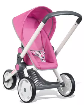 Коляска для пупса Smoby Pushair Joker, розовый / белый